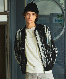 ブルゾン アウター 「25S/S」バイカラー ブラッシュド ニット ブルゾン メンズ レディース｜ZOZOTOWN Yahoo!店