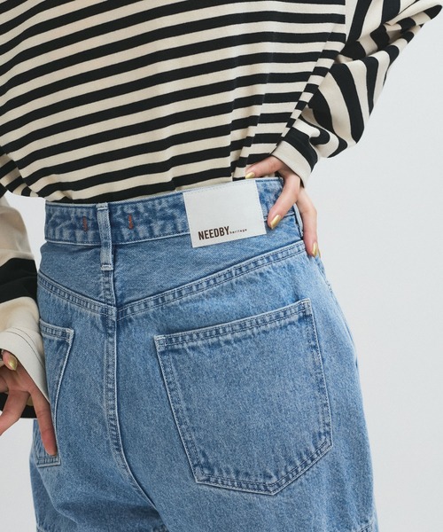 ワイドパンツ ジーンズ デニム デニムパンツ 「NEEDBY for ADAM ET ROPE'」別注  NINA レディースの画像