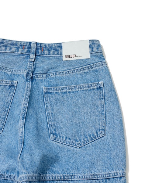 ワイドパンツ ジーンズ デニム デニムパンツ 「NEEDBY for ADAM ET ROPE'」別注  NINA レディースの画像