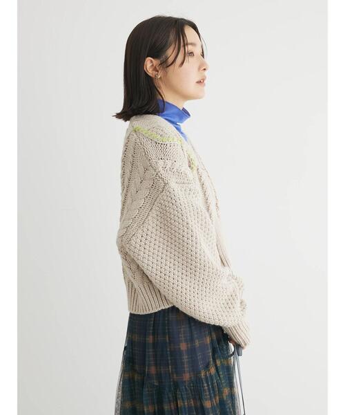 KBF（ケービーエフ） ニットカーディガン FREE アイボリー レディース