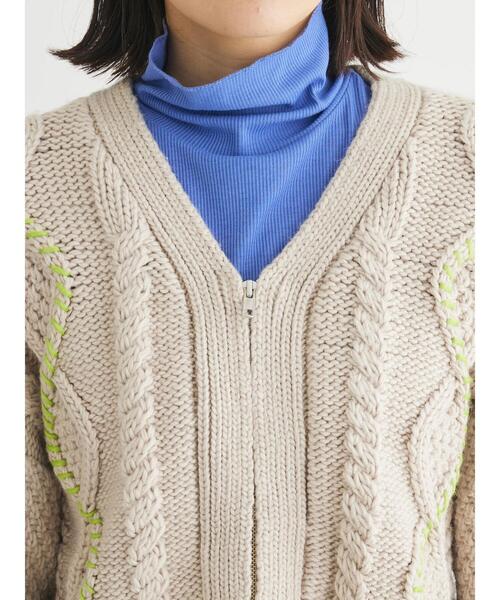 KBF（ケービーエフ） ニットカーディガン FREE アイボリー レディース