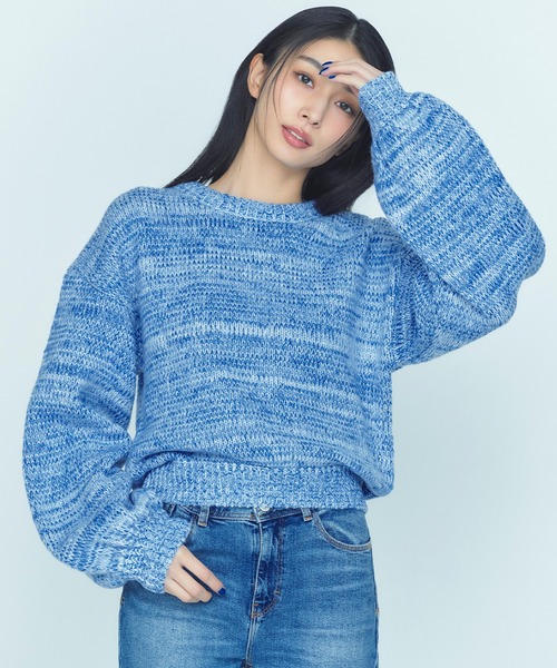 BLUE×PALANG tシャツ Tシャツ MARUMI KNIT レディース : ZOZOTOWN 