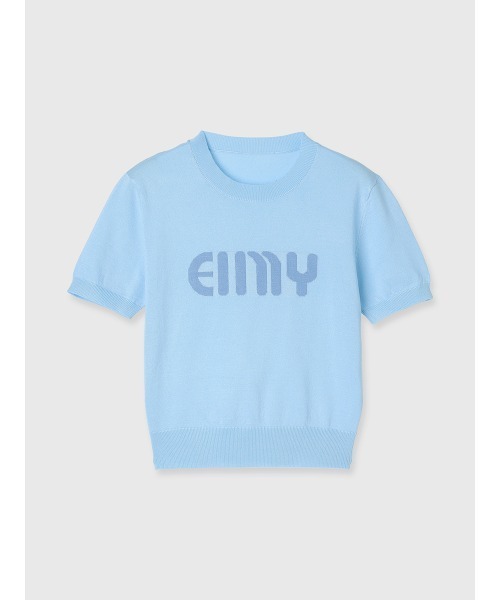 eimy istoire ロゴエンボスニット eimy istoire ロゴエンボスニット ホワイト - メルカリ