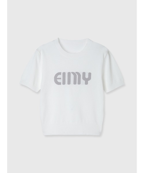 eimy istoire 幾何学模様 半袖ニット F eimy istoire 幾何学模様 半袖ニット F
