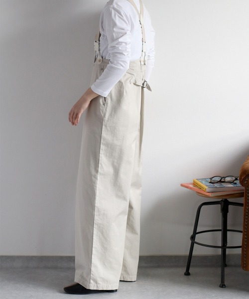cepo（セポ） パンツ サスペンダーツイルワイドパンツ「低身長 / 高