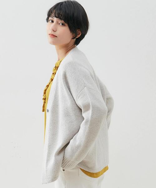 「MELROSE claire」 ニットカーディガン FREE ブラウン レディース_画像3