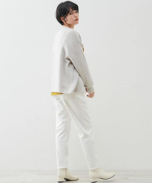 「MELROSE claire」 ニットカーディガン FREE ブラウン レディース_画像9