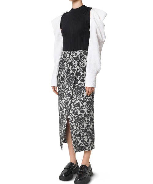 「LE CIEL BLEU」 スカート 34 ブラック レディース_画像3