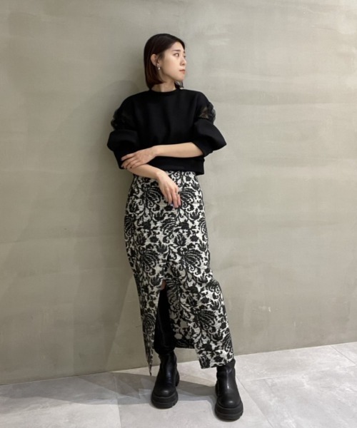 「LE CIEL BLEU」 スカート 34 ブラック レディース_画像7