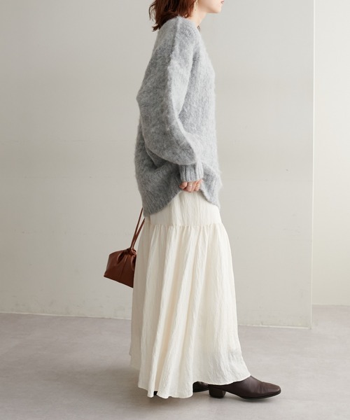 「DISCOAT」 ニットカーディガン FREE ベージュ レディース_画像6