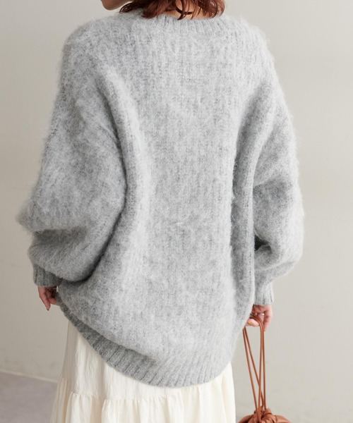 「DISCOAT」 ニットカーディガン FREE ベージュ レディース_画像10