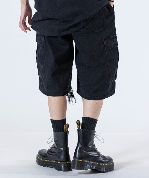 サルセーション　カーゴパンツ FRONT STREET 8】刺繍とワッペン付きカーゴパンツ 30280/L