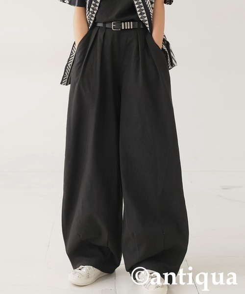 ICHI Antiquities noir サーカスパンツ ベージュ ICHI Antiquites (イチアンティークス) Antiquit s noir LINEN