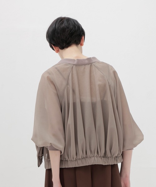 DRESSLAVE ブルゾン アウター sheer bubble blouson(シアー