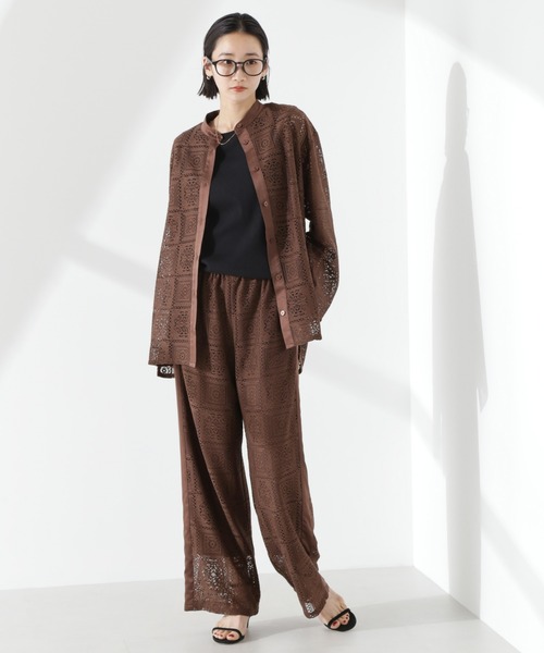 NANO universe（ナノ・ユニバース） パンツ サイド切り替えレース