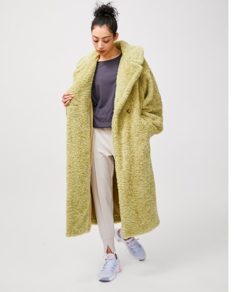 「NERGY」 チェスターコート FREE イエロー レディース_画像2