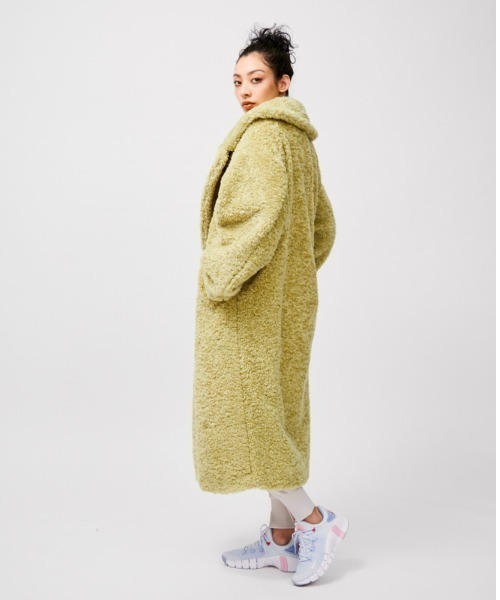 「NERGY」 チェスターコート FREE イエロー レディース_画像3