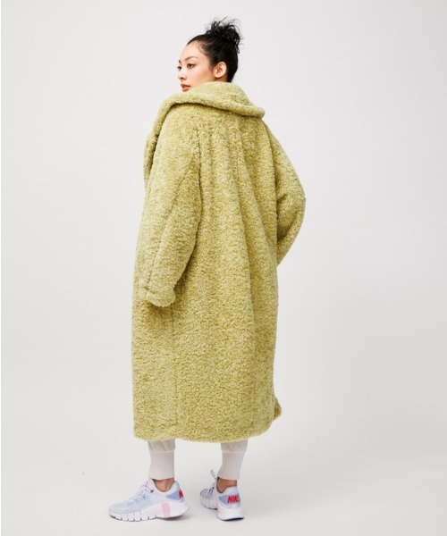 「NERGY」 チェスターコート FREE イエロー レディース_画像4