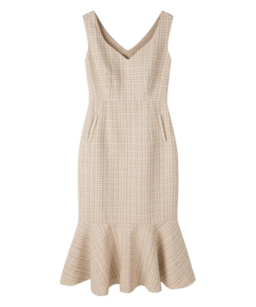 「SAISON DE PAPILLON」 サロペットスカート L ライトブラウン レディース_画像2