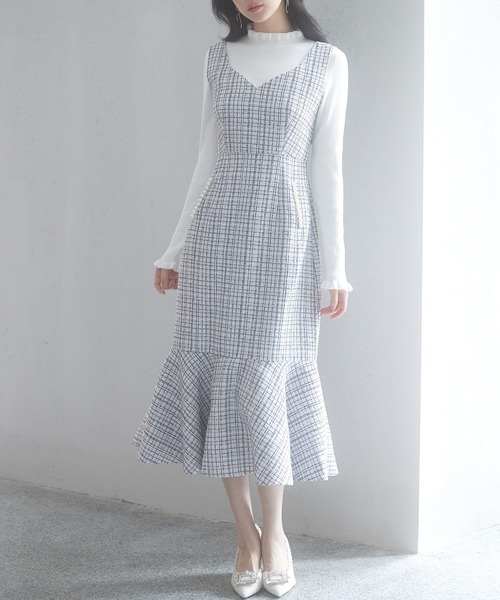 「SAISON DE PAPILLON」 サロペットスカート L ライトブラウン レディース_画像3