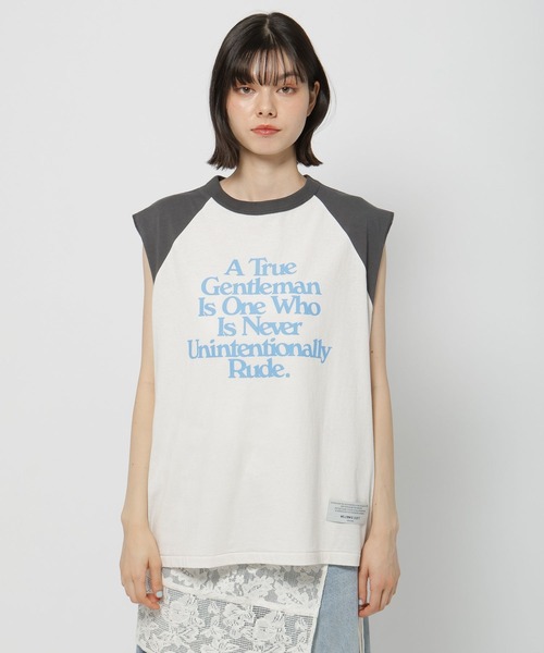 新品❤️アルチビオ❤️ノースリーブ Tシャツ ホワイト/ブラック ARCHIVIO アルチビオ 襟付 ノースリーブ Tシャツ ホワイト系 38