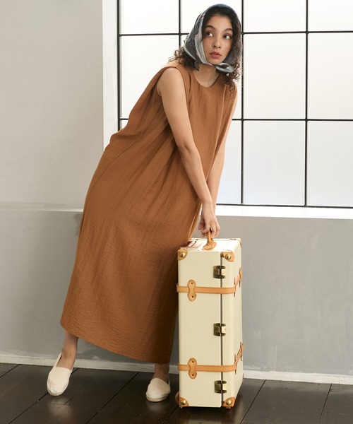 Stroove ワンピース Back design relaxed sleeveless long one