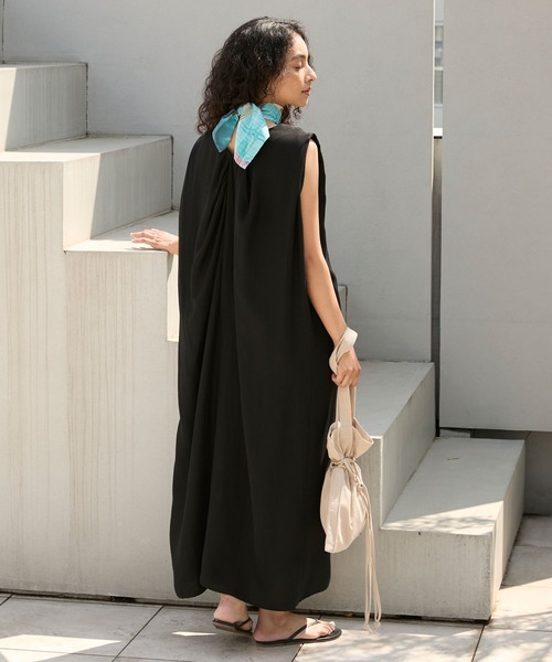 超美品♡Resurrection♡ノースリーブ♡ポロワンピース♡ Stroove ワンピース Back design relaxed sleeveless long one