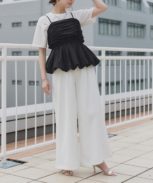 レディース　ワイドパンツ 楽天市場】ゼクシィミックス xexymix カーゴ ワイドパンツ