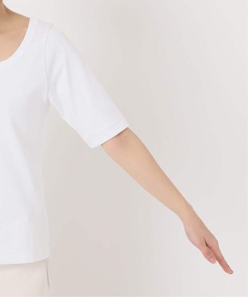 【試着のみ】NOBLEスビンコットンソフトスクエアーネックTシャツ NOBLE｜《追加》スビンコットンソフトスクエアーネックTシャツ