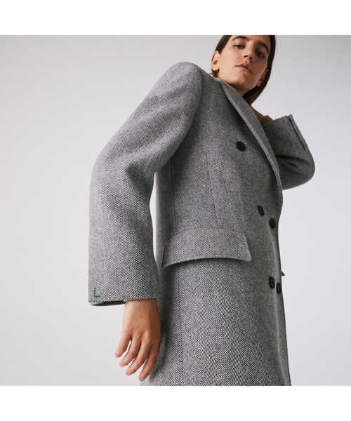 LACOSTE（ラコステ） チェスターコート 38 ネイビー レディース