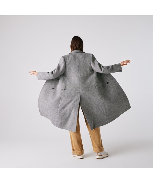 LACOSTE（ラコステ） チェスターコート 38 ネイビー レディース