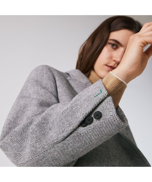LACOSTE（ラコステ） チェスターコート 38 ネイビー レディース