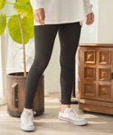 パンツ ハイウエストベーシックリブレギンス レ...の詳細画像1