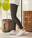 パンツ ハイウエストベーシックリブレギンス レ...の詳細画像2