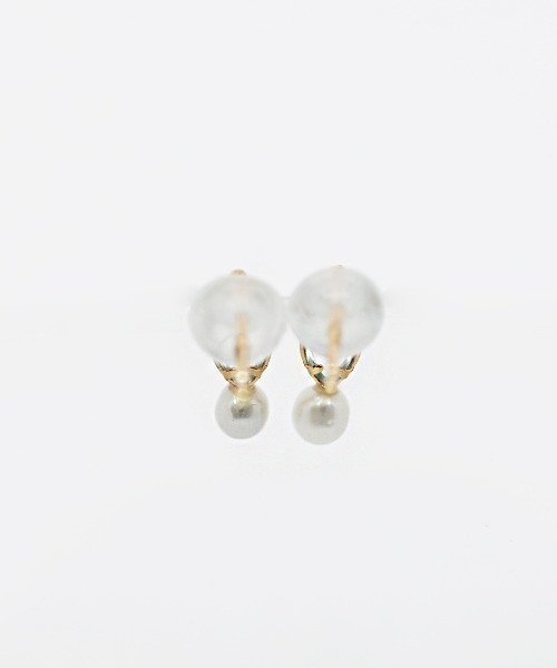 sowi ピアス K10 天然石＆パールピアス レディース : ZOZOTOWN Yahoo
