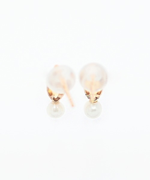sowi ピアス K10 天然石＆パールピアス レディース : ZOZOTOWN Yahoo