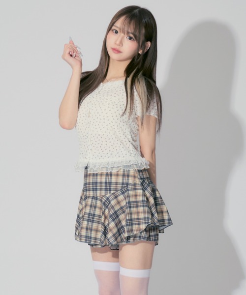 POPPYフリル付き水色カーディガンと花柄トップス 楽天市場】前後2wayフラワー柄ニットカーディガン レディース