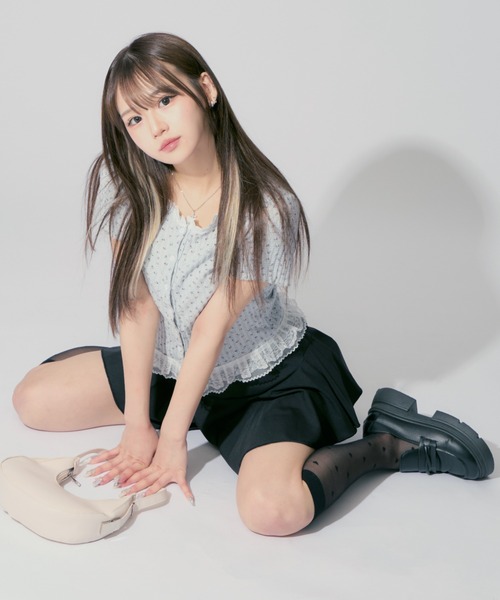 ALLuRing ChaRm カーディガン Floral Frill Cardigan / 花柄