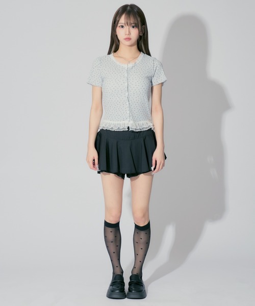 ALLuRing ChaRm カーディガン Floral Frill Cardigan / 花柄