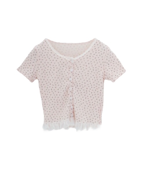 ALLuRing ChaRm カーディガン Floral Frill Cardigan / 花柄