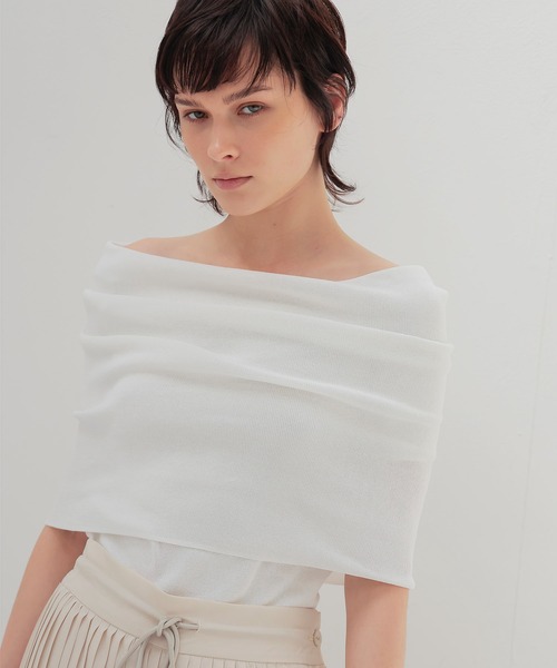 tシャツ big offshoulder short sleeve pull(ビッグオフショルダーショートスリーブプルオーバー) レディース