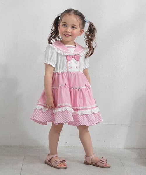 coeur a ワンピース セーラーワンピース キッズ 子供服 女の子