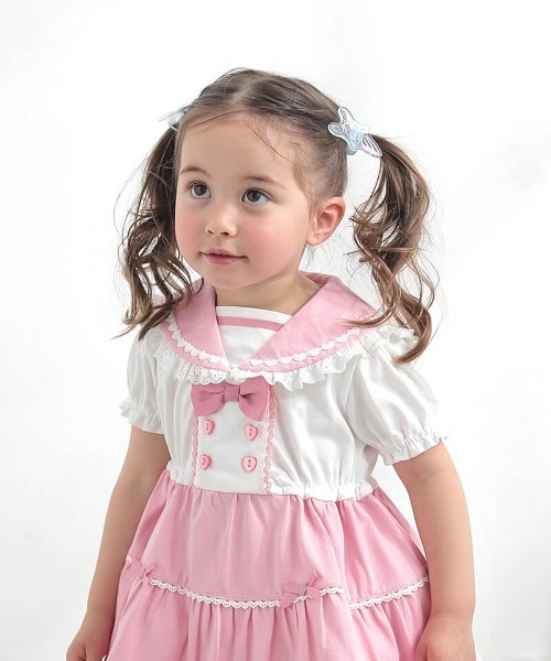 coeur a ワンピース セーラーワンピース キッズ 子供服 女の子