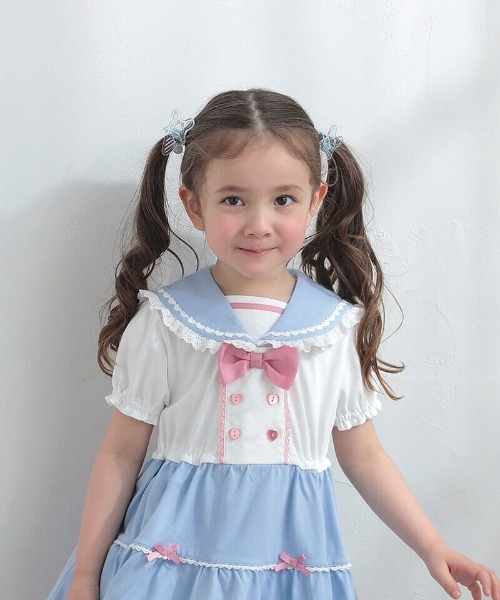 coeur a ワンピース セーラーワンピース キッズ 子供服 女の子
