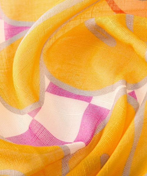 Crossi スカーフ バンダナ サイケデリック綿麻スカーフ バンダナ