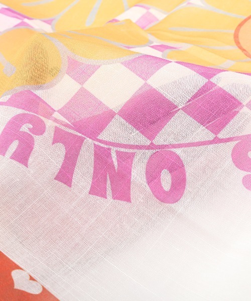 Crossi スカーフ バンダナ サイケデリック綿麻スカーフ バンダナ