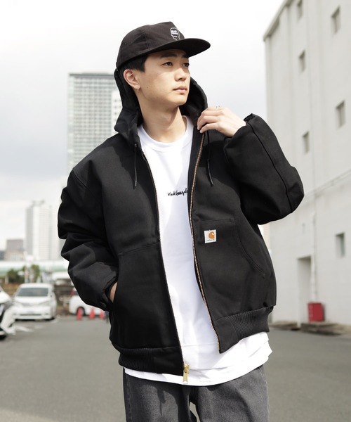 Carhartt（カーハート） ジップアップブルゾン LARGE ブラウン メンズ