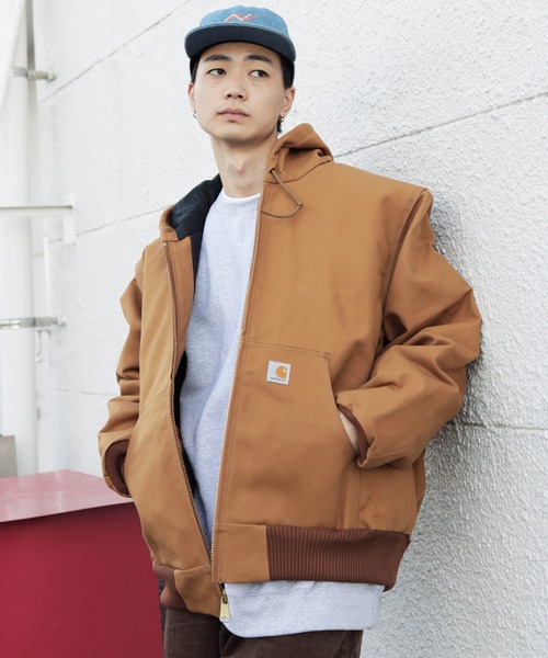 Carhartt（カーハート） ジップアップブルゾン LARGE ブラウン メンズ