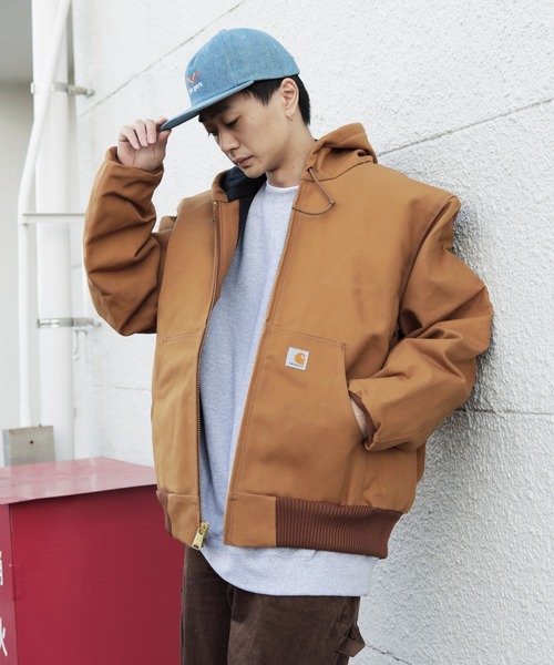 Carhartt（カーハート） ジップアップブルゾン LARGE ブラウン メンズ