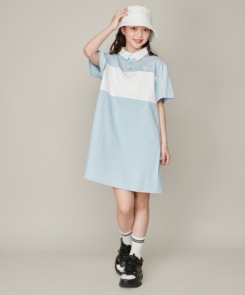 SISTER JENNI ワンピース 「コットン100％」配色ラガーシャツ風